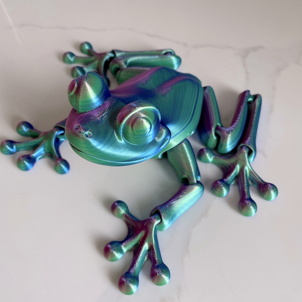Colorful Frog Action Figure